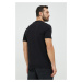 Tričko Guess HEDLEY pánske, čierna farba, jednofarebné, Z2YI12 JR06K