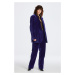 NOHAVICE GANT VELVET SUIT PANTS RICH NAVY