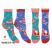 MORE Vzorované ponožky More-078-100 101-modrá