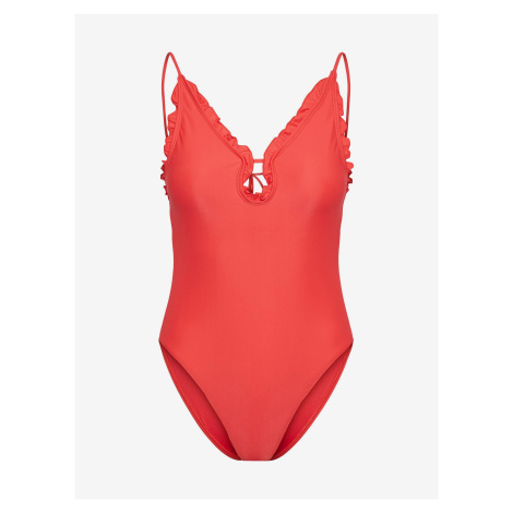 Red Women's One-piece Swimsuit Pieces Blua - Women's
