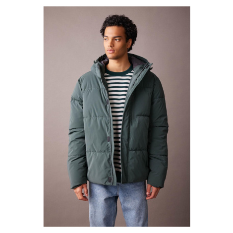 DEFACTO Regular Fit Hooded Puffer Coat