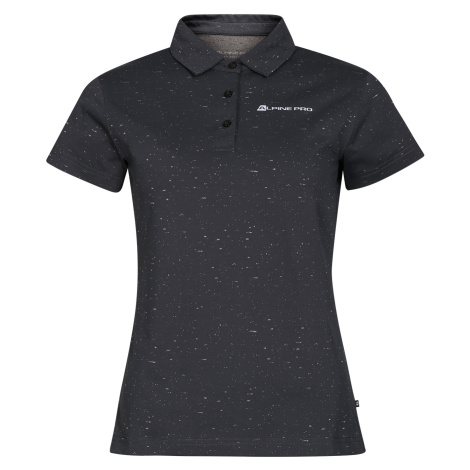 Women's quick-drying polo shirt ALPINE PRO COOWELA dk.true gray