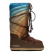 Dámske vysoké zimné topánky MOON BOOT Icon Rainbow shitake brown-blue