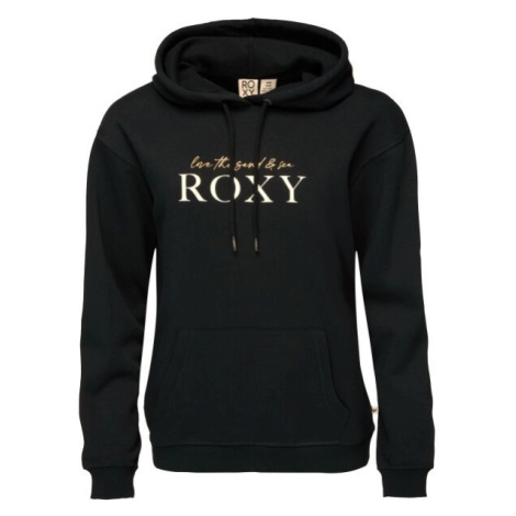 Roxy SURF STOKED HOODIE BRUSHED Dámska mikina, čierna, veľkosť