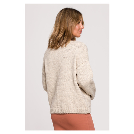 Dámsky Cardigan BK074 Beige - BeWear béžová