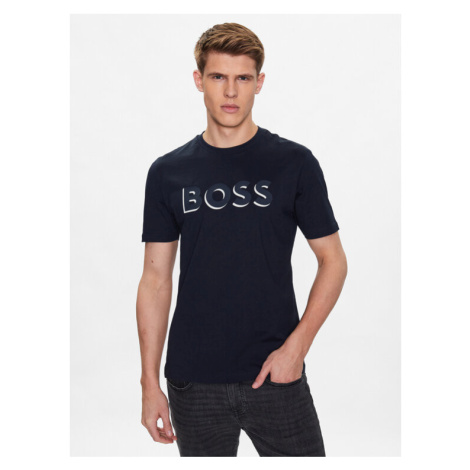 Boss Tričko 50481611 Tmavomodrá Regular Fit Hugo Boss
