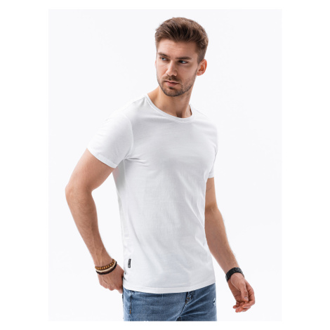 Pánske tričko s okrúhlym výstrihom OM-S1370 - Biele