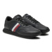 Tommy Hilfiger Sneakersy Runner Evo Lth Mix Ess FM0FM05121 Čierna