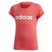 adidas YG E LIN TEE Dievčenské tričko, červená, veľkosť