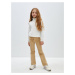 LC Waikiki Flared Velvet Girls' Trousers