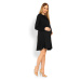 Čierne tehotenské šaty 1359C