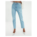 Light blue mom fit jeans with ripped effect Trendyol - Women