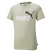 Puma ESS + 2 COL LOGO TEE Chlapčenské tričko, khaki, veľkosť