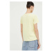 Bavlnené tričko Levi's žltá farba