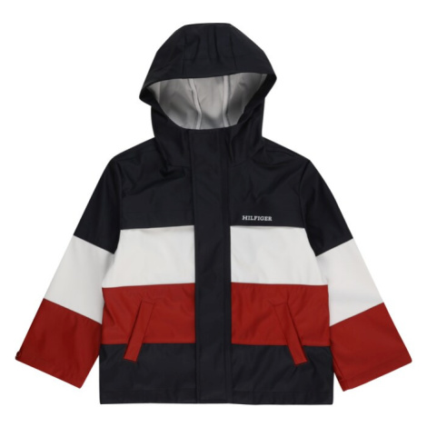 TOMMY HILFIGER Prechodná bunda  námornícka modrá / červená / biela