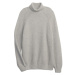 GAP SEEDSTITCH TURTLENECK Pánsky sveter, sivá, veľkosť