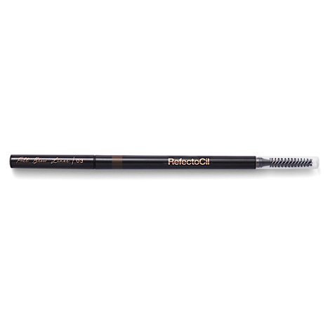 Vodeodolná ceruzka na obočie s kefkou RefectoCil Full Brow Liner - 03, tmavo hnedá (2453) + darč