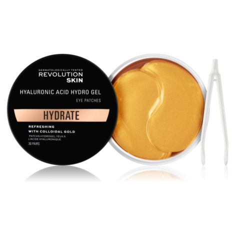 Revolution Skincare Gold Hydrogel hydrogélová maska na očné okolie so zlatom