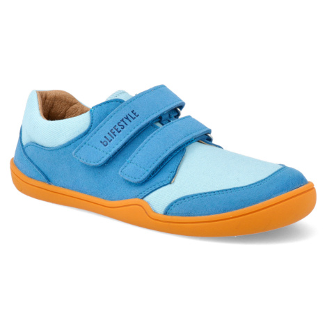 Barefoot tenisky Blifestyle - Crocodile W micropel türkis vegan blue