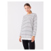 LC Waikiki Women's Crew Neck Striped Long Sleeve Tunic