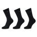Calvin Klein Súprava 3 párov vysokých dámskych ponožiek 701219848 Čierna