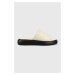 Kožené šľapky Vagabond Shoemakers BLENDA dámske, béžová farba, na platforme, 5519.101.02