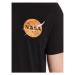 Alpha Industries Tričko NASA Davinci T Čierna Regular Fit