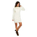 Pletené svetrové šaty BK010 - Moe khaki