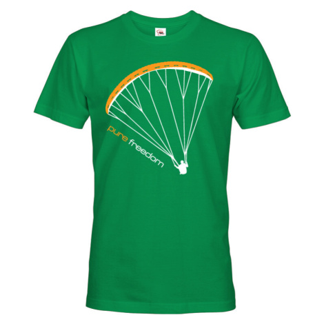 Tričko s paragliding motivem Pure freedom - doprava jen 2,23 Euro