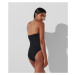 Plavky Karl Lagerfeld Karl Dna Strapless Swimsuit Čierna