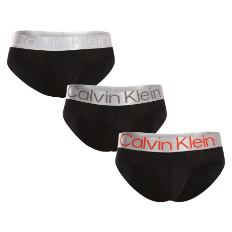 3PACK pánske slipy Calvin Klein čierné (NB3129A-GTB)