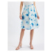 Orsay Blue-White Ladies Flowered Skirt - Women