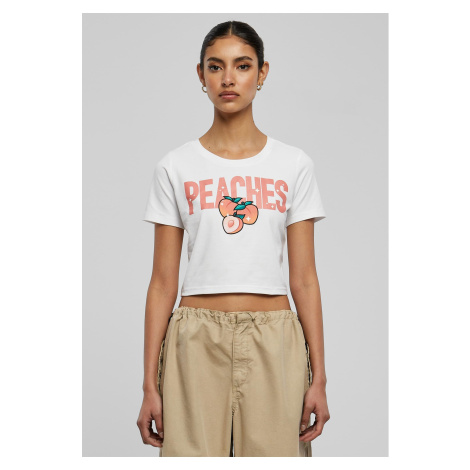 Peaches Cropped Tee White mister tee