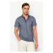 Trendyol Navy Blue Regular/Regular Fit Polo Neck T-shirt