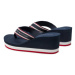 Tommy Hilfiger Žabky Hilfiger Hi Wedge Beach Sandal FW0FW08012 Tmavomodrá