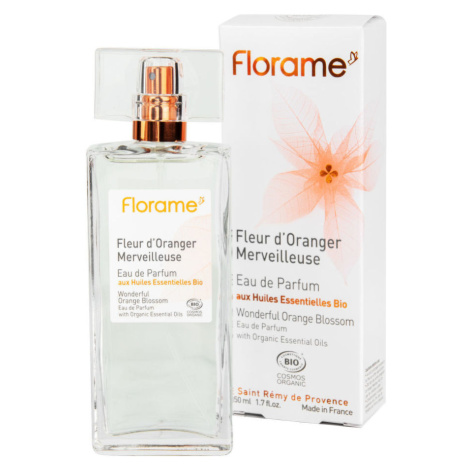 Parfumová voda prírodná FLEUR D'ORANGER MERVEILLEUS — nádherný kvet pomaranča 50 ml BIO   FLORAM
