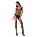 Passion BS060 black - Bodystocking Farba: Čierna