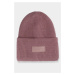 Women's winter hat with 4F logo pink
