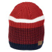 Finmark FC2226 Pánska zimná pletená čiapka, červená, veľkosť