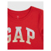 Červené dievčenské tričko s logom GAP