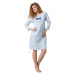 LEVEZA (M-Max) Dámska nočná košeľa Hanah1071 1-sv.modrá