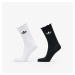 adidas Semi-Sheer Ruffle Crew Socks 2-Pack White/ Black