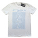 Joy Division tričko Unknown Pleasures Blue on White Biela