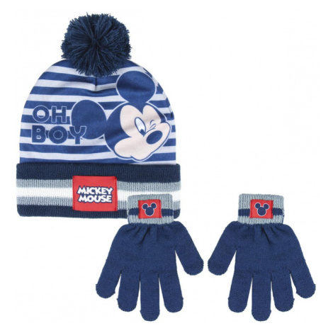 Chlapčenská zimná súprava (čiapka a rukavice) MICKEY MOUSE, 2200005851 Cerda