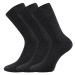 Lonka Diagram Unisex ponožky s voľným lemom - 3 páry BM000001470200101242 antracit melé