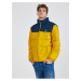 Blue-yellow Men's Quilted Winter Jacket Quiksilver Wolf Shoulde - Men