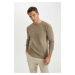 DEFACTO Standard Fit Regular Cut Crew Neck Basic Plain Knitwear Sweater