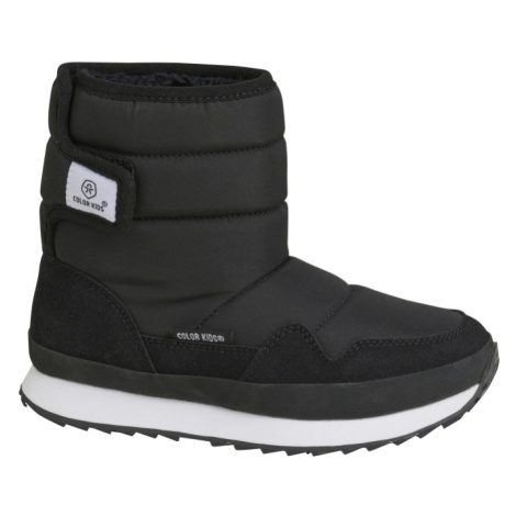 COLOR KIDS-Boots W. 1 velcro black Čierna