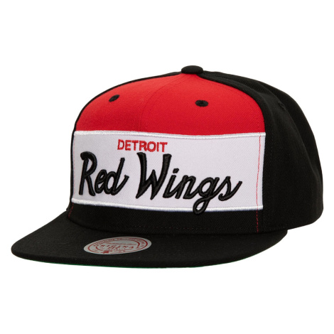 Detroit Red Wings čiapka flat šiltovka Retro Sport Snapback Vintage Mitchell & Ness
