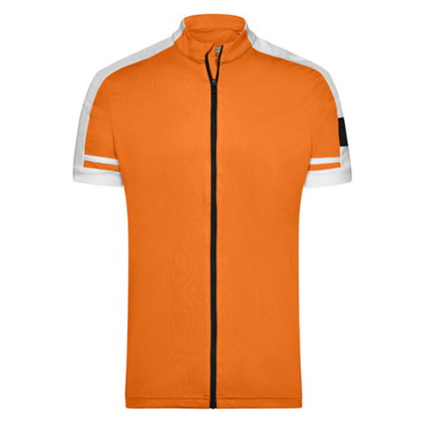 James&amp;Nicholson Pánsky cyklistický dres JN454 Orange